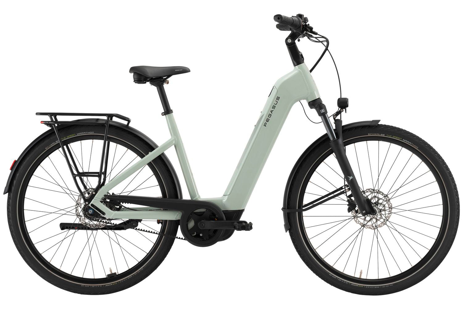 City E-Bike Pegasus Solero Evo 7F Belt Damen Sage 800 Wh 2027