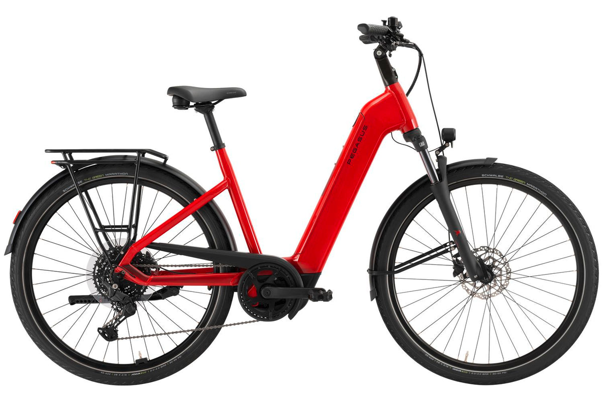 damen e-bike von pegasus E-Bike Trekking Pegasus Solero Evo 10 Damen Rot 600 Wh 2026