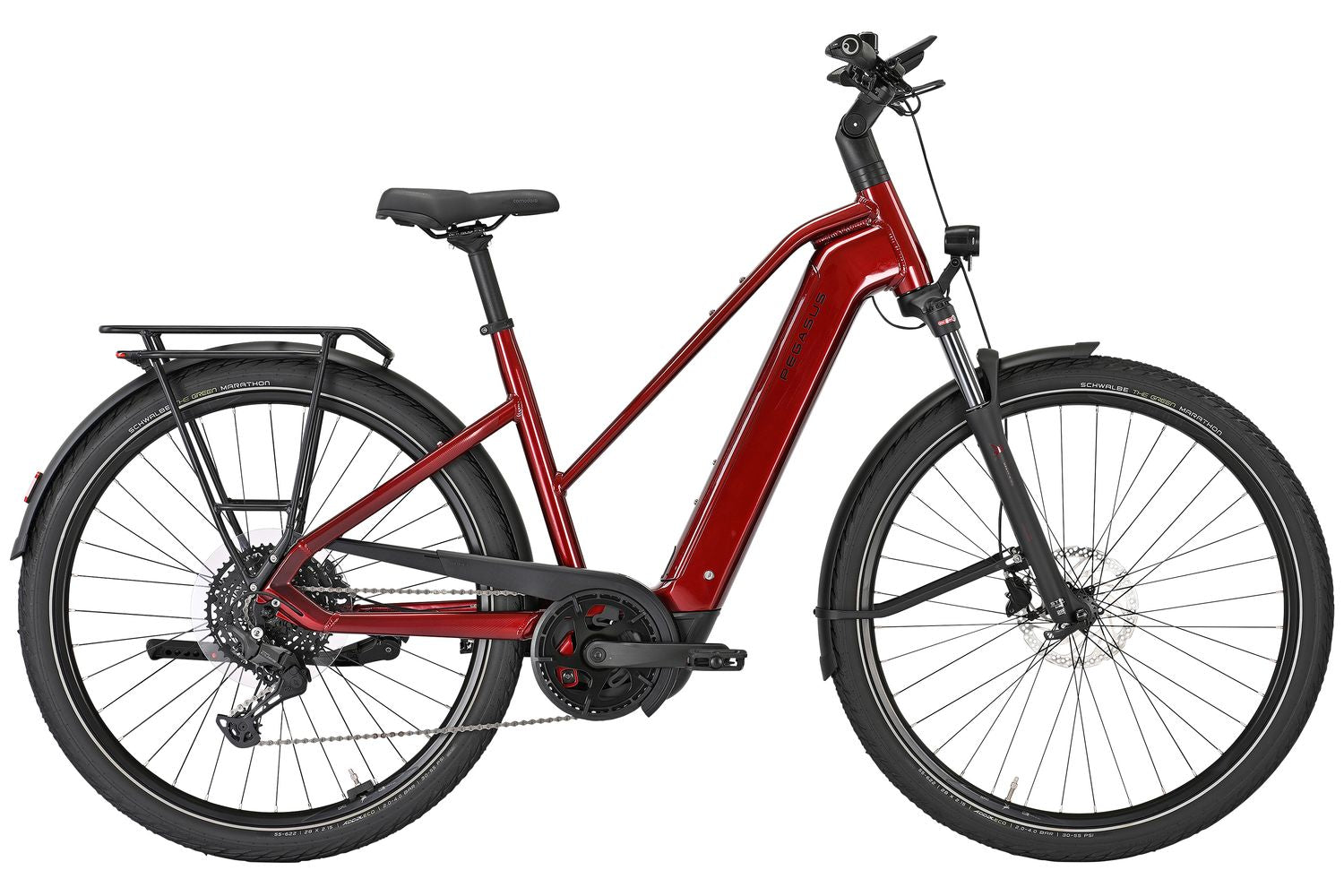 Pegasus Premio Evo 10 Lite | 800 Wh | Trapez | 2026 | rot