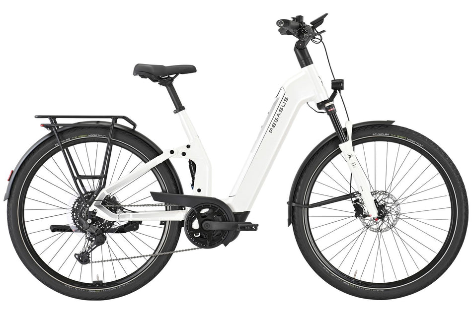 E-Bike Trekking Pegasus Premio Evo FS 10 Lite Damen Weiß 800 Wh – Bike Reiter