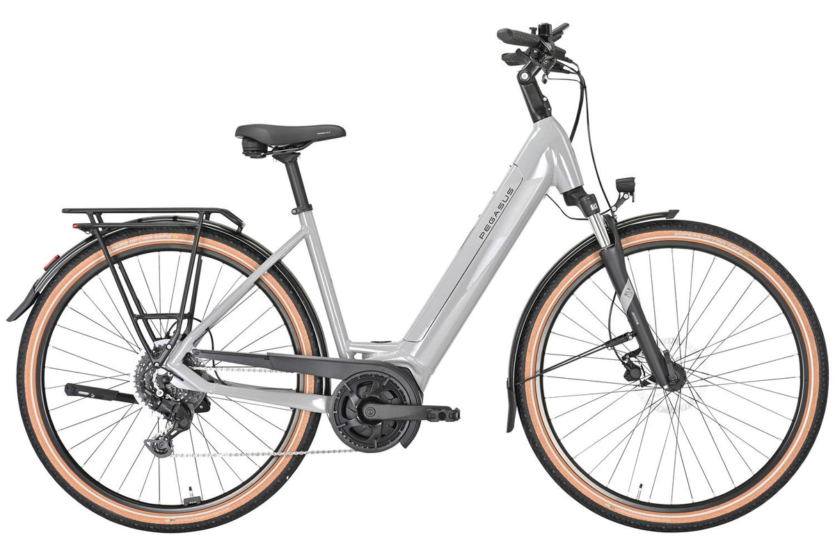 E-Bike Trekking Pegasus Solero Evo 9 Damen Grau 625 Wh